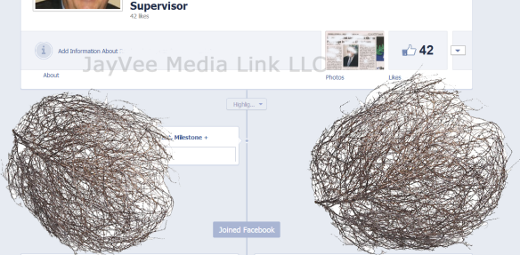 Unused Facebook business page with tumbleweeds blowing across it