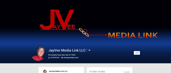 Google Plus JayVee Media Link business page